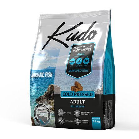 Image KUDO полнорационный сухой корм для взрослых собак всех пород, 2,5 кг