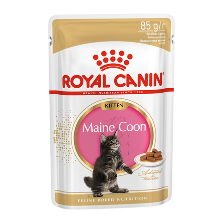 Image royal Canin Kitten Maine Coon влажный корм для котят породы Мейн-Кун (в соусе), 85 гр