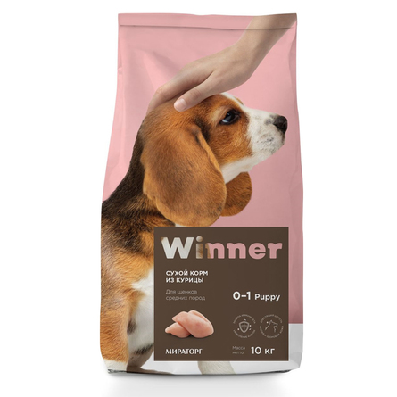 Image WINNER сухой корм для щенков средних пород, 10 кг