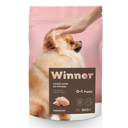 Image WINNER сухой корм для щенков мелких пород, 800 гр