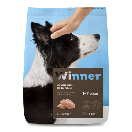 Image WINNER сухой корм для взрослых собак средних пород, 1 кг