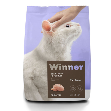 Image WINNER сухой корм для пожилых кошек (курица), 2 кг